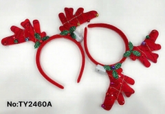 TY2460A  TÚI 2C CÀI TÓC NOEL SỪNG TUẦN LỘC CHUÔNG ĐÈN