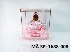 1688-008 HỘP PHẤN TRANG ĐIỂM GƯƠNG PIN NHẠC ĐÈN + DÂY ĐÈN LED