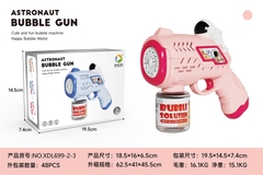 XDL699-2-3 HỘP CÂY BẮN XÀ BÔNG PIN PHI HÀNH GIA 1 BÌNH (HỒNG)