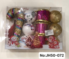 JH50-072 HỘP QUẢ CHÂU TRANG TRÍ CÂY THÔNG NOEL