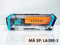LA388-3 HỘP XE CÔNG TRÌNH CONTAINER DÀI ĐIỀU KHIỂN 7 ĐỘNG TÁC, CÓ SẠC, TL 1:48 LA488-