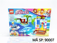90007 HỘP LOGO RÁP NHÀ, TÀU, CÁ HEO 280 MIẾNG Friends