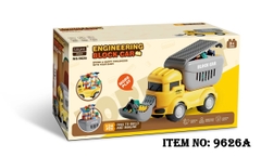 9626A  HỘP LOGO RÁP XE  CÔNG TRÌNH XÚC 124 MIẾNG