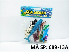 689-13A TÚI THÚ BIỂN 6C (CÁ HEO, CÁP MẬP) (PVC) Sea World
