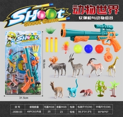 _0588-93 VỈ CÂY THỤT BANH + 7C THÚ + 2C CÂY + 3C HÍT