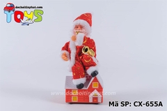 CX-655A HỘP NOEL PIN THỔI KÈN NGỒI MÁI NHÀ
