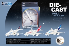 A380-6 HỘP MÁY BAY SẮT TRỚN PIN NÚT ĐÈN