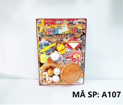 A107 VỈ BẾP DIMSUM XỬNG BÁNH BAO, TRỨNG, TÔM, BÁNH KẸP + KẸP GẮP, DAO, THỚT, ĐŨA