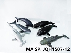 JQH1507-12 TÚI THÚ CÁ MỀM 6 MẪU (CÁ MẬP VOI, CÁ NHÀ TÁNG, CÁ MẬP ĐẦU BÚA, CÁ VOI XANH, CÁ VOI ĐẦU BÒ, CÁ HEO) (OPP)