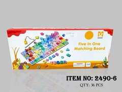 2490-6 HỘP BẢNG GỖ CHỮ CÁI, CÂU CÁ