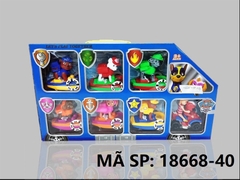 18668-40 HỘP CHÓ CỨU HỘ TRƯỢT TÀU 6C + XE MOTO + 2 NGƯỜI