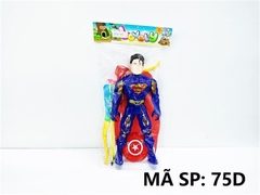 75D TÚI SIÊU NHÂN 1T AVENGER PIN + C_ + 3 HÍT + KHIÊN, BÚA (SUPERMAN) (OPP)