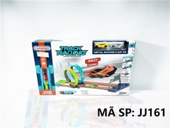 JJ161 HỘP ĐƯỜNG RAY XE HƠI LỘN VÒNG + 2C XE HƠI SẮT Track Racing