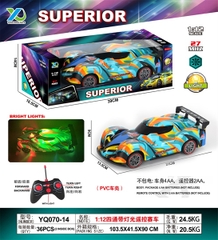 YQ070-14 HỘP XE ĐUA ĐIỀU KHIỂN 7 ĐỘNG TÁC, KHÔNG SẠC, TL 1:12 Superior
