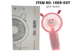 1668-23T  HỘP QUẠT PIN THỎ SẠC USB