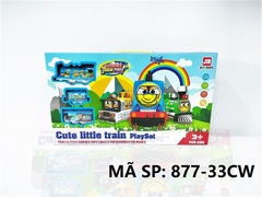 877-33CW HỘP ĐƯỜNG RAY XE LỬA PIN + 3 TOA Cute little train playset 877-33