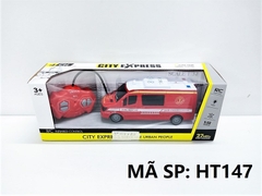 HT147 HỘP XE CỨU HỎA ĐK 7 Đ.TÁC, KHÔNG SẠC TL 1:32 City Express