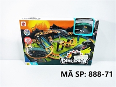 888-71 HỘP ĐƯỜNG RAY XE ĐẦU KHỦNG LONG PIN 49 MIẾNG Dino Track