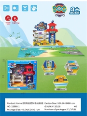 22668-1 HỘP ĐƯỜNG RAY BÃI ĐẬU XE CHÓ CỨU HỘ 6C + TRANH GHÉP HÌNH