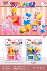 301-6 TÚI BẾP LÒ NƯỚNG, BÁNH HAMBUGER + 2C MÈO KITTY (PVC)