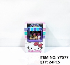 YY577 HỘP BẾP XE ĐẨY QUẦY KEM 28 MIẾNG KITTY YY-577