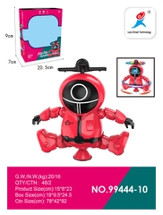 99444-10 HỘP ROBO PIN NHẠC ĐÈN CHONG CHÓNG XOAY 360 ĐỘ NHẢY DANCING Squios Game