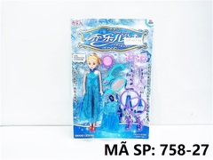 758-27 VĨ BABY 1C NGƯỜI TUYẾT FROZEN + 1 ÁO + GƯƠNG, LƯỢC, VÒNG, GIÀY, NÓN