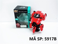 5917B HỘP ROBO STAR TROOPER PIN NHẠC ĐÈN NHẢY DANCING XOAY 360 ĐỘ