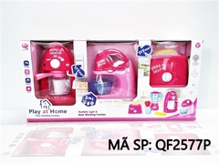 QF2577P HỘP BẾP PIN 3 MÓN (MÁY PHA CÀ PHÊ, MÁY TRỘN, MÁY NƯỚNG BÁNH MÌ) QF2576P, QF2577P Play at Home