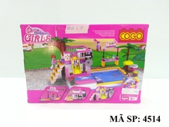 4514 HỘP LOGO RÁP KHU VUI CHƠI, CẦU TUỘT, HỒ BƠI 302 MIẾNG (GIRLS)