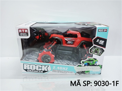 9030-1F HỘP XE JEEP ĐỊA HÌNH ĐIỀU KHIỂN 7 ĐỘNG TÁC, CÓ SẠC, XOAY 360 ĐỘ, TL 1:16