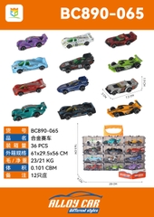 BC890-065  HỘP VALI XE ĐUA SẮT TRỚN 12C