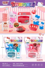 501-3 TÚI BẾP LÒ NƯỚNG, BÌNH LỌC NƯỚC, RỔ SIÊU THỊ, BÁNH HAMBUGER + 2C KITTY