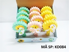 KD084 HỘP QUẠT BÓP TAY HÌNH HOA 12C