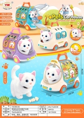 YW399-90 HỘP LỒNG THÚ XE MÈO PIN