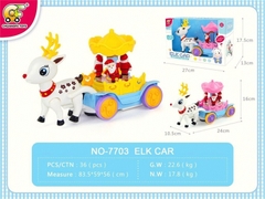NO-7703 HỘP CỔ XE TUẦN LỘC PIN CHỞ ÔNG GIÀ NOEL