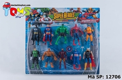 12706 VỈ SIÊU NHÂN 10T AVENGER (THOR, ĐỘI TRƯỞNG MỸ, NGƯỜI SẮT, NHỆN, NGƯỜI XANH, BATMAN)