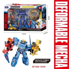 BF1688-182M  HỘP RÁP ROBO BIẾN HÌNH XE 3C ĐỦ MẪU