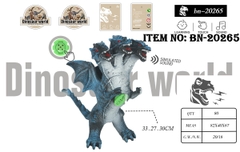 BN-20265  TÚI THÚ KHỦNG LONG 3 ĐẦU MỀM PIN 1C