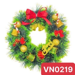 VN0219 VÒNG NGUYỆT QUẾ NOEL SỐ 2 25CM