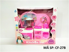 CF-27B HỘP BẾP PIN MÁY XAY SINH TỐ + MÁY NƯỚNG BÁNH MÌ, GIÁ, DAO Kitchen Set