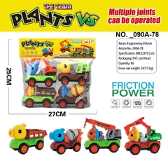 _090A-78 TÚI XE CÔNG TRÌNH ZOMBIES TRỚN 4C ĐỦ MẪU (CÀO, CẨU, BEN, BỒN)