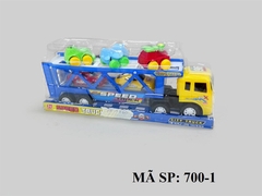 MC700-1 HỘP KIẾNG XE TRỚN 2 TẦNG CHỞ 5C XE (2 XE HƠI, LỬA, MÁY BAY, HƠI CAR)