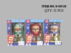S-001B HỘP GẤU PIN NHẠC ĐÈN NHẢY DANCING