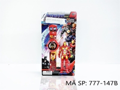777-147B VĨ ĐỒNG HỒ PIN CHIẾU HÌNH + 1T SN IRON MAN