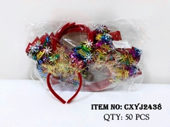 CXYJ2438  TÚI 12C CÀI TÓC CÂY THÔNG NOEL CƯỜM, KIM TUYẾN