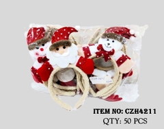 CZH4211  TÚI 12C CÀI TÓC NOEL NGƯỜI TUYẾT