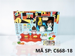 C668-18 HỘP BẾP BỒN RỬA RAU CỦ, BỒN TẮM PIN + 1C BÉ + XÀ PHÒNG, VÒI SEN+ 1C HEO Wash-up kitchen sink