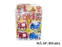 855-60A VĨ ÉP XE CT CỨU HỎA SẮT TRỚN 4C + BIỂN BÁO (ĐỦ MẪU)
