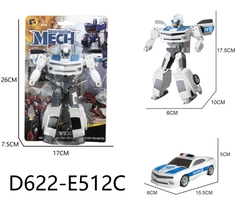 D622-E512C  VỈ RÁP ROBO BIẾN HÌNH XE HƠI CẢNH SÁT